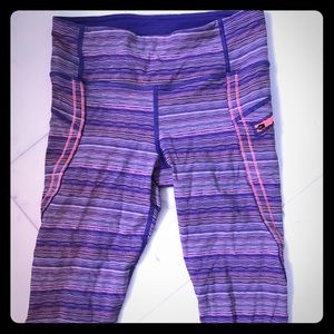 Lululemon leggings with intricate stitching